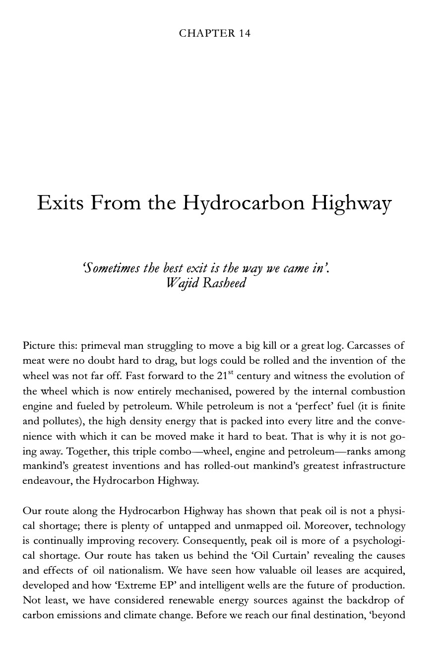 The Hydrocarbon Highway - Chapter 14